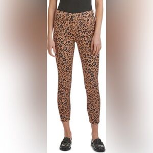 NWT Jen7 Leopard Animal Print Ankle Skinny Jeans size 16